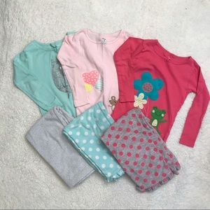 Bundle of Carter's 2-Piece Flannel PJ's
